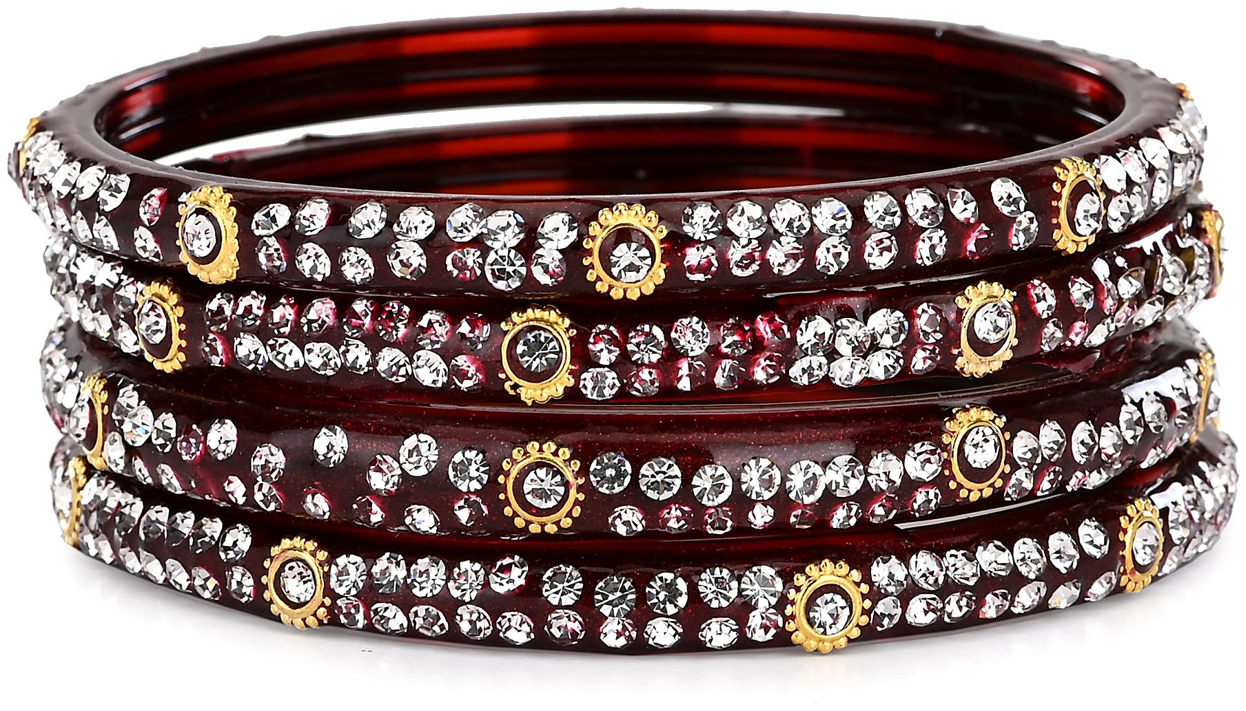 

Somil Designer Bridal Glass Bangle Set For Women