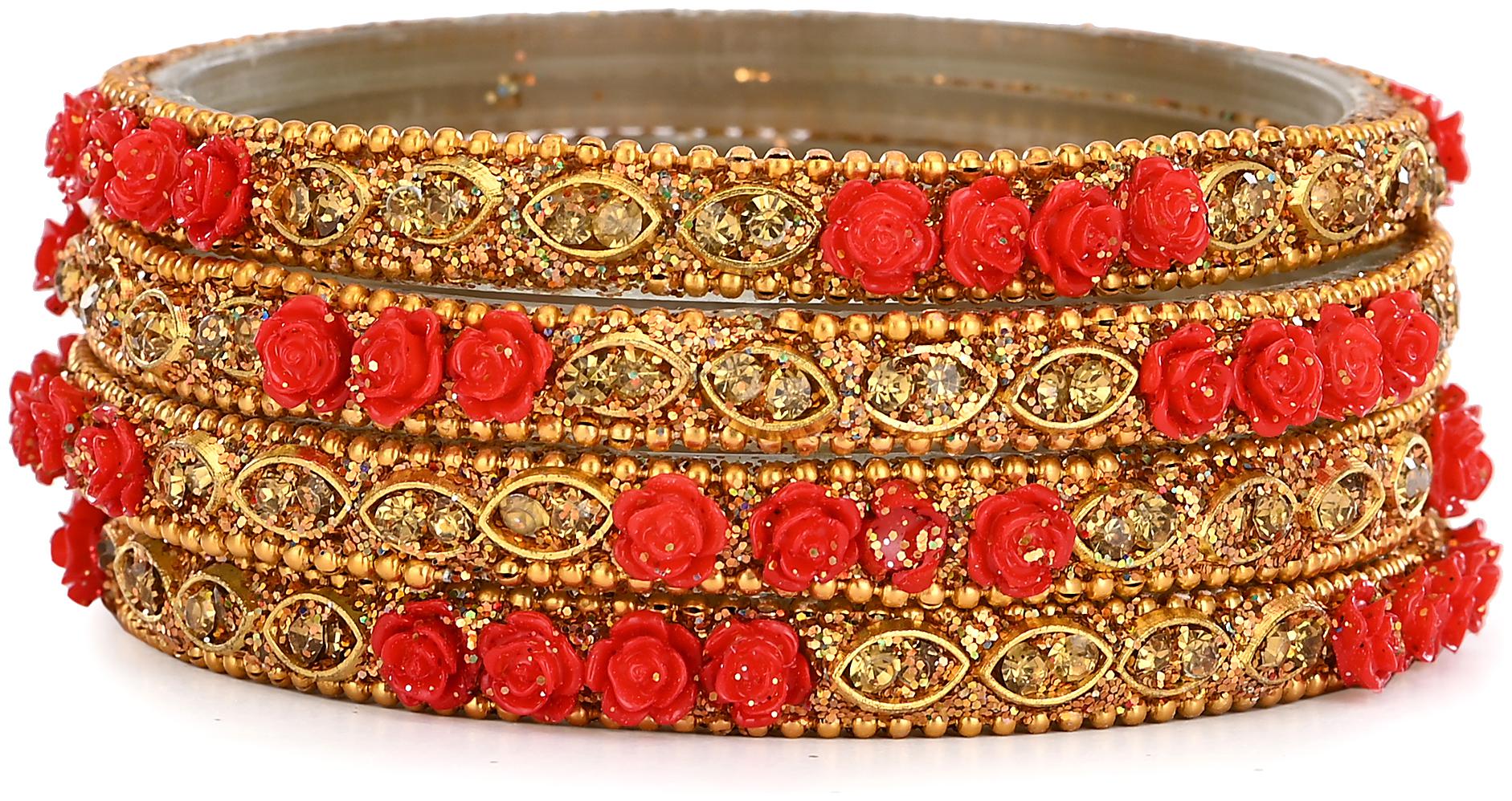 

Somil Designer Bridal Glass Bangle Set For Women
