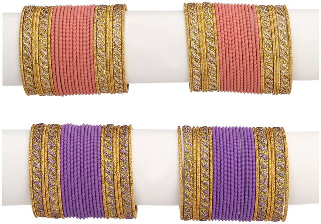 Somil Designer Two Metal Bangle For Party;Function & Daily Uses