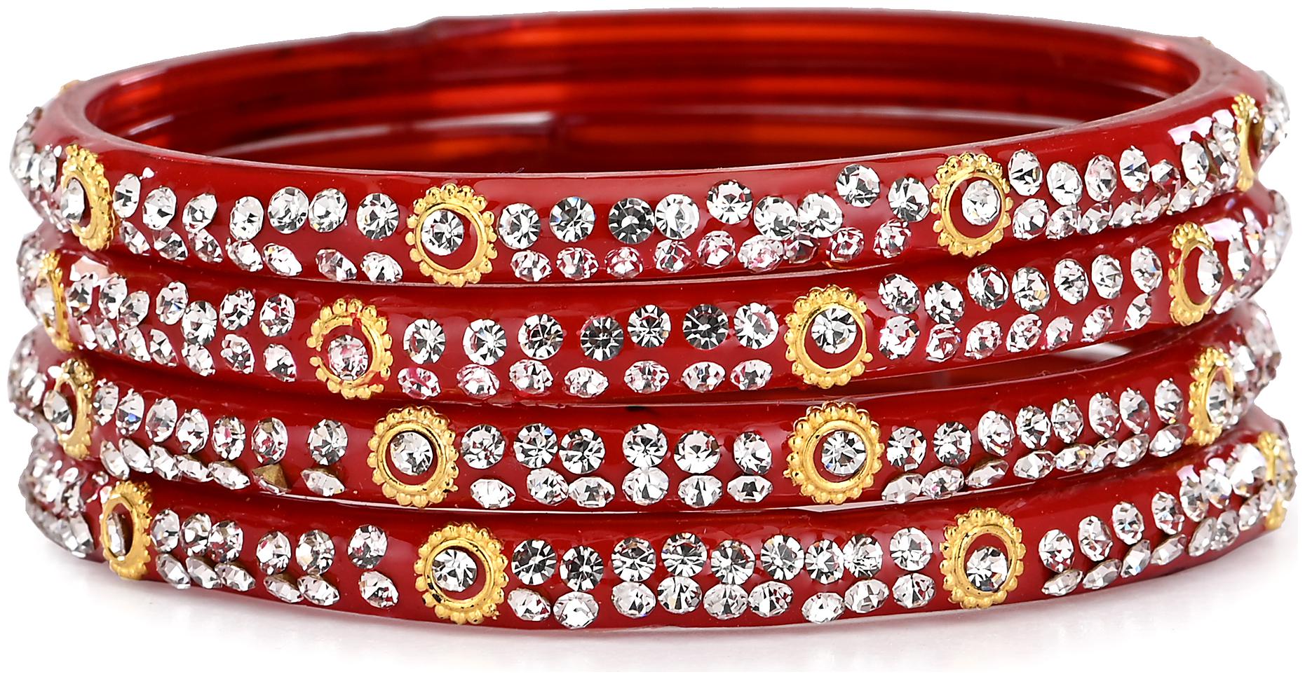

Somil Designer Bridal Glass Bangle Set For Women
