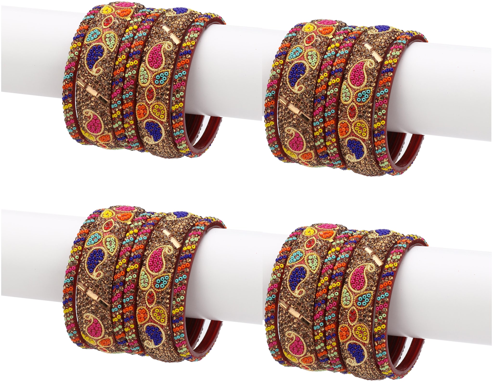 

Somil Exclusive Wedding Collection Kada Bangle Set Designer Ornamented