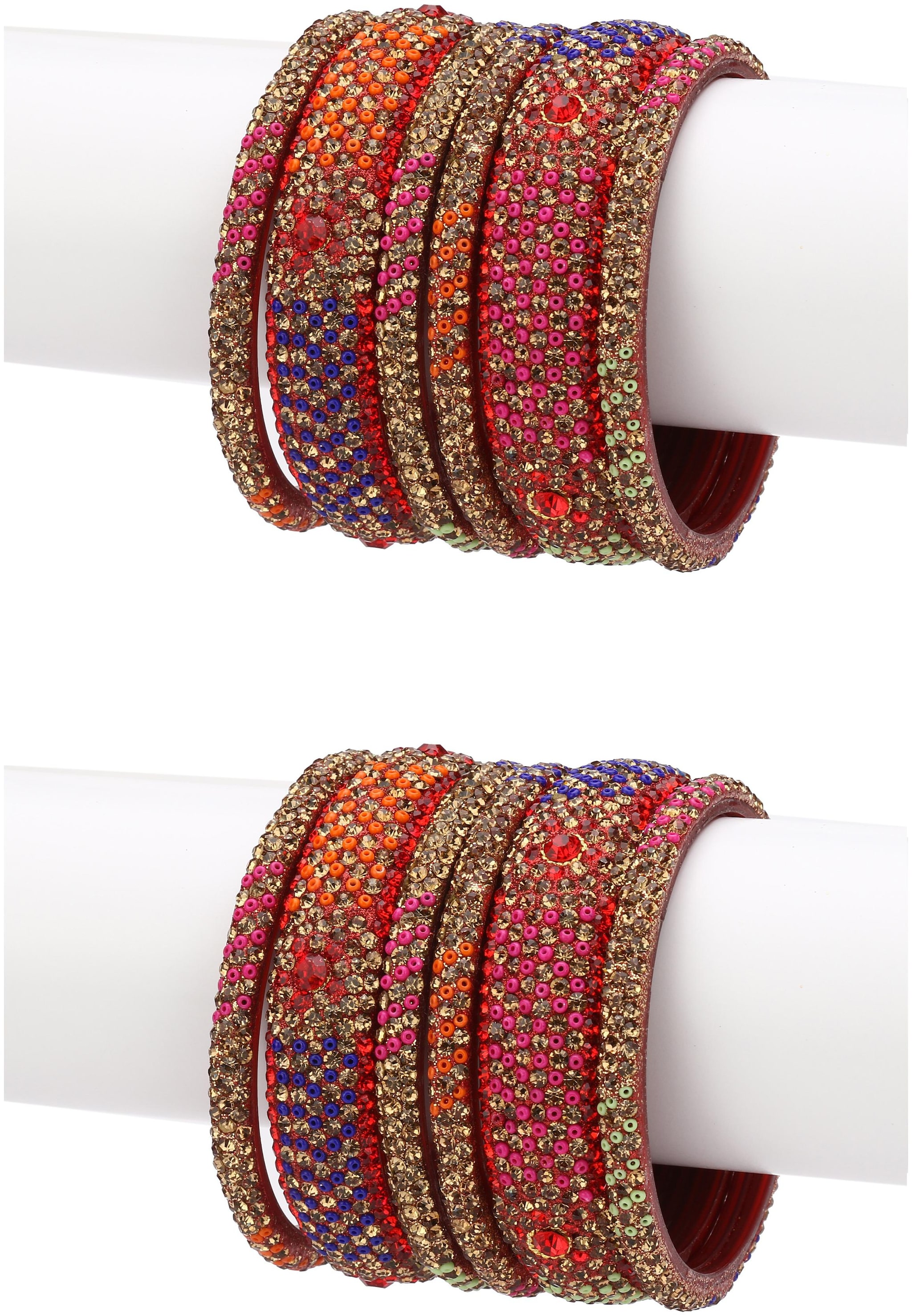 

Somil Exclusive Wedding Collection Kada Bangle Set Designer Ornamented