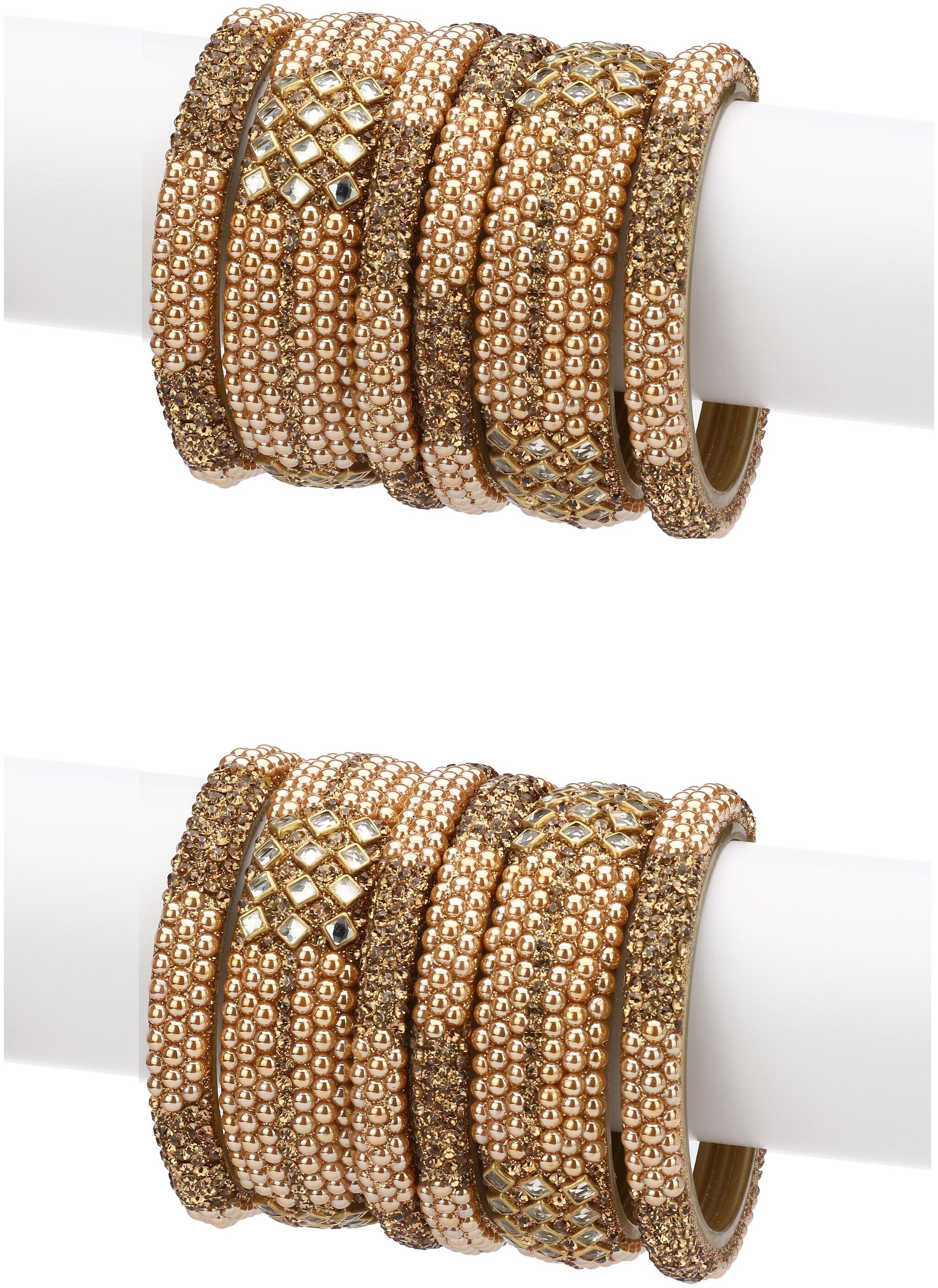 

Somil Exclusive Wedding Collection Kada Bangle Set Designer Ornamented