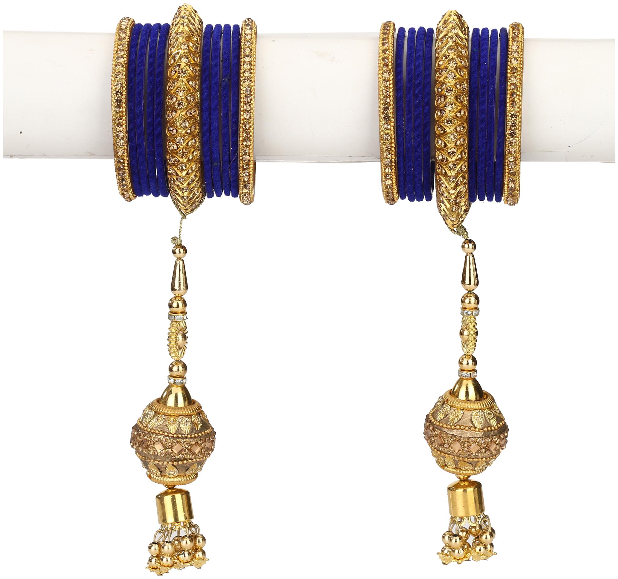 

Somil Traditional Party Bangle Set With Latkan Party Bridal Collaction NE54