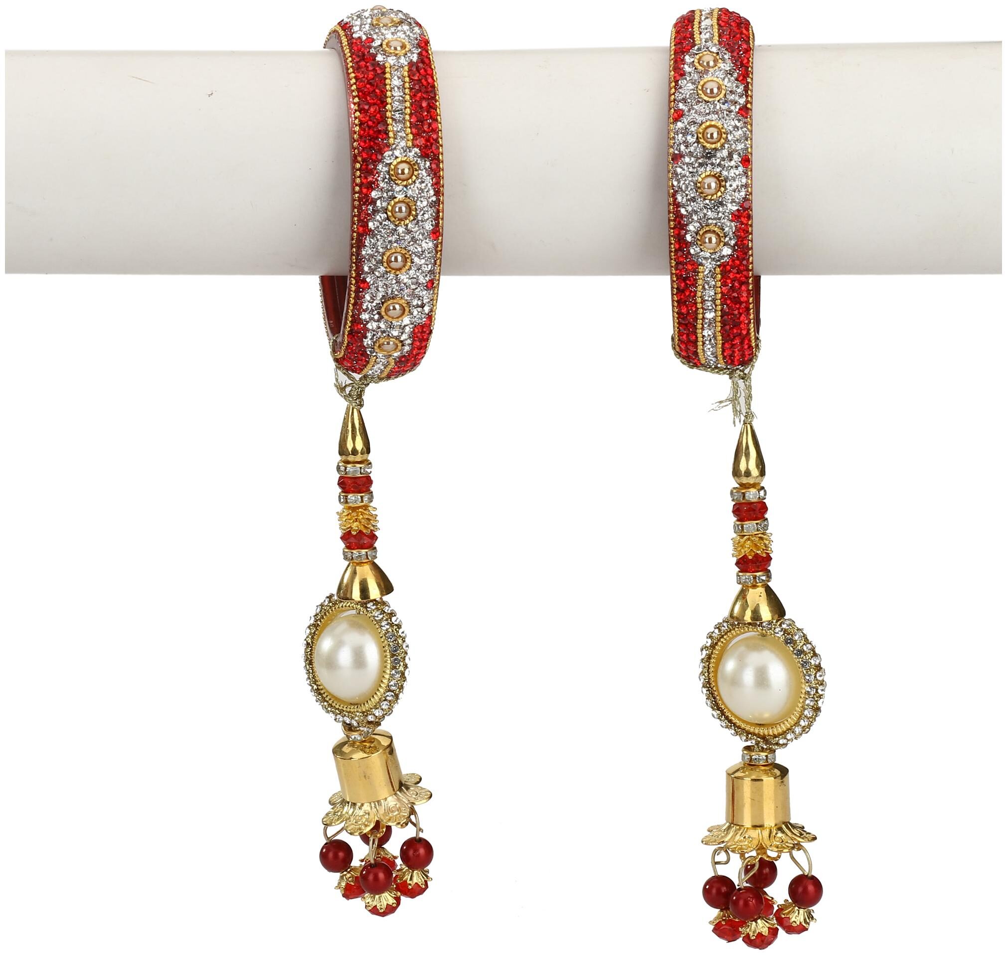 

Somil Traditional Party Bangle Set With Latkan Party Bridal Collaction NE33