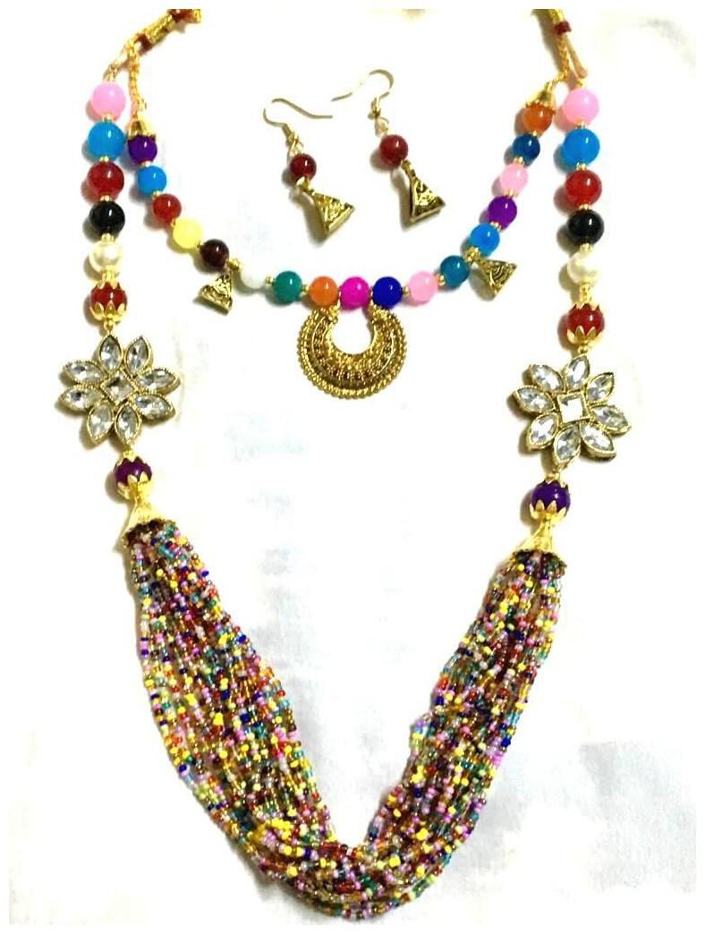 

Sparkeve Choker Set And Long Necklace Set