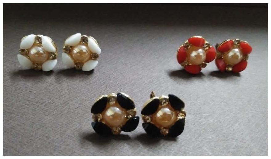 

SparkEve Combo Pack of Crystal stone studs for Girls and Women