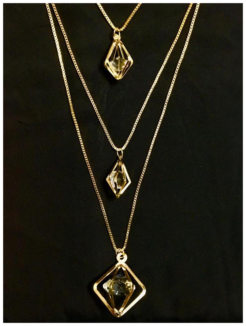 

Sparkeve Tripple Layered Stylish Neckpiece For Girls