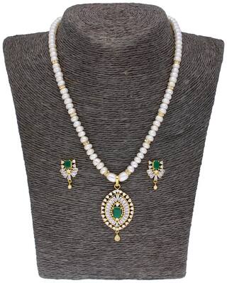 sri jagdamba pearls Pendants Set For Women