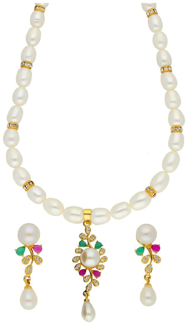 

Sri Jagdamba Pearls Cheerful Pearl Necklace