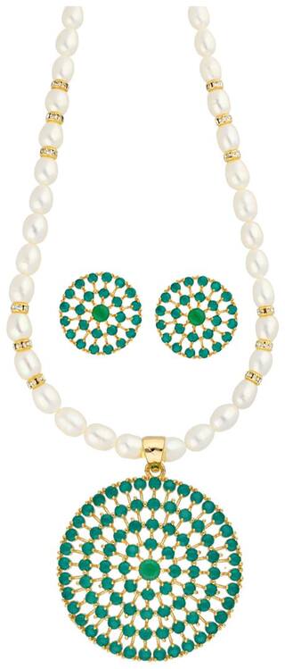 sri jagdamba pearls Pendants Set For Women