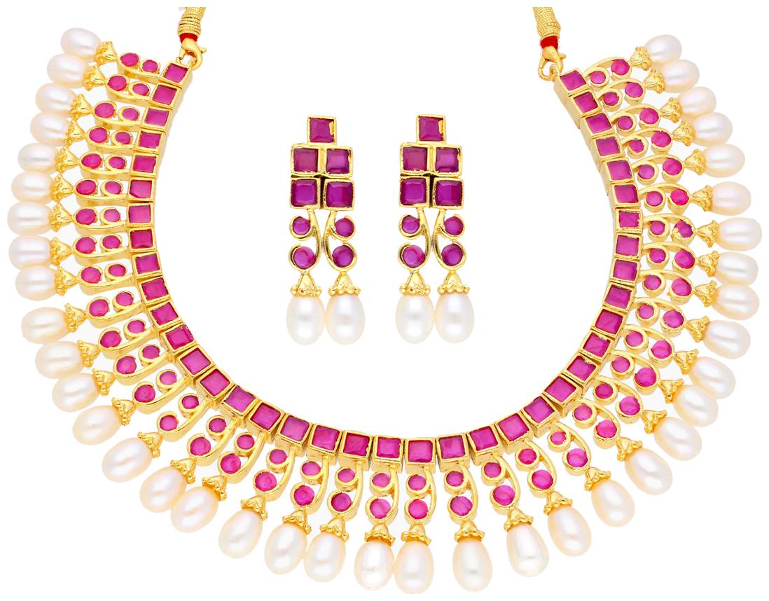 

sri jagdamba pearls Necklace For Women