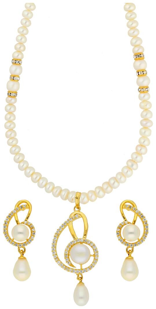 

Sri Jagdamba Pearls Dazzled Pearl Necklace