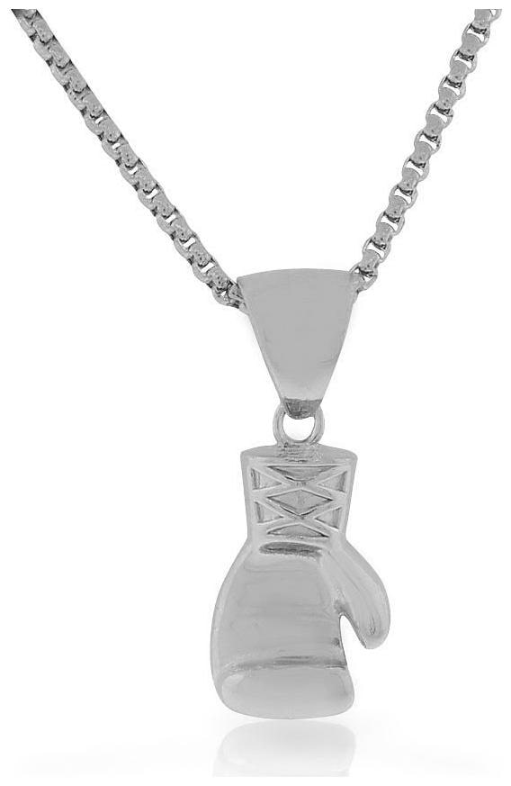 

Stainless Steel Yellow Gold-Tone Boxing Glove Mens Pendant Necklace