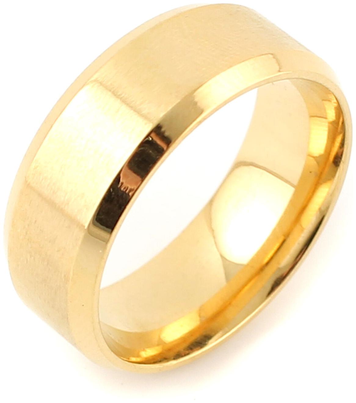 

Stainless Steel Ring Band Titanium Gold Men SZ Wedding Ring Valentine s Gift