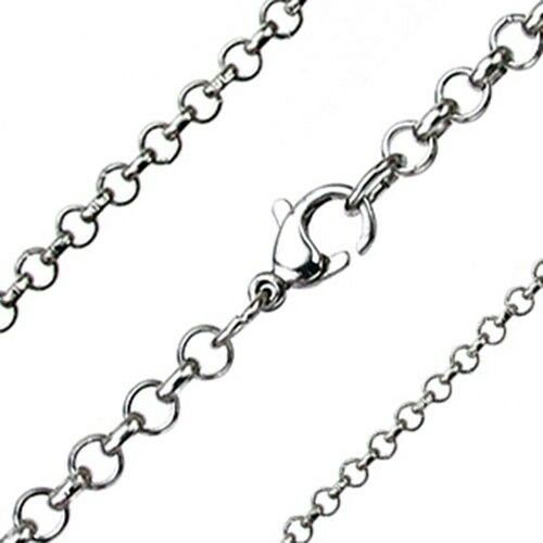 

Stainless Steel Round Chain Link Necklace Width 2mm 3mm 4mm K198