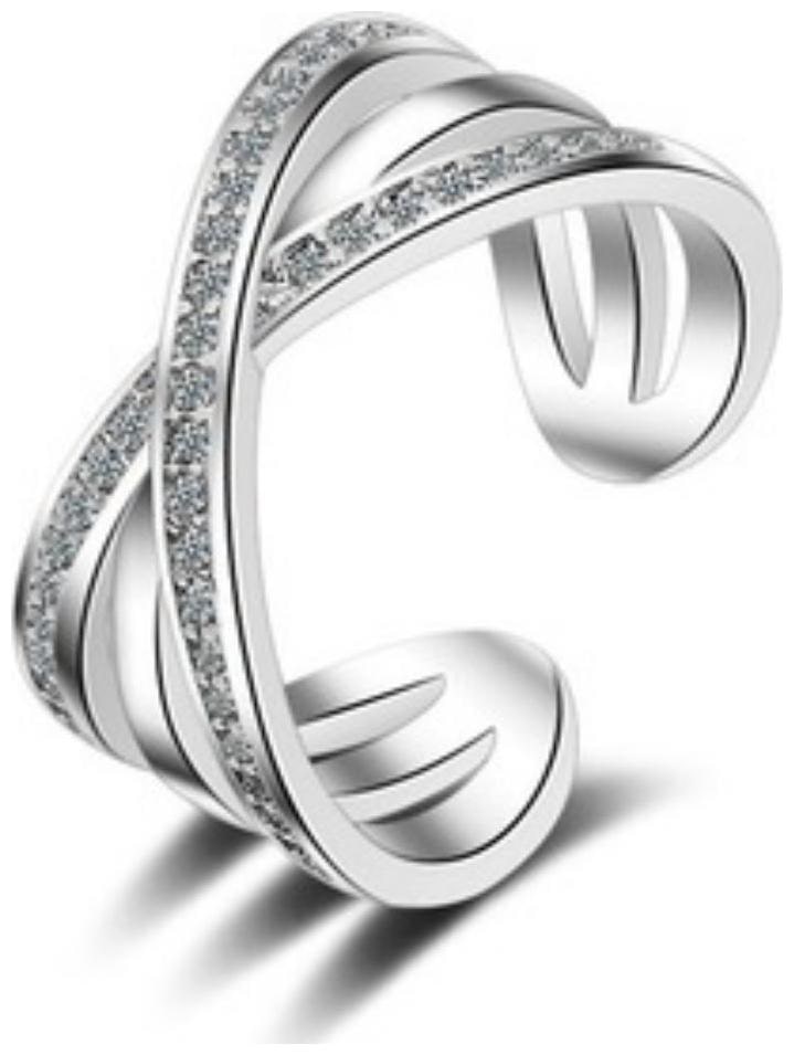 

Stunning Cubiz Zircon Cross Fashionista adjustable Ring For Women Girls