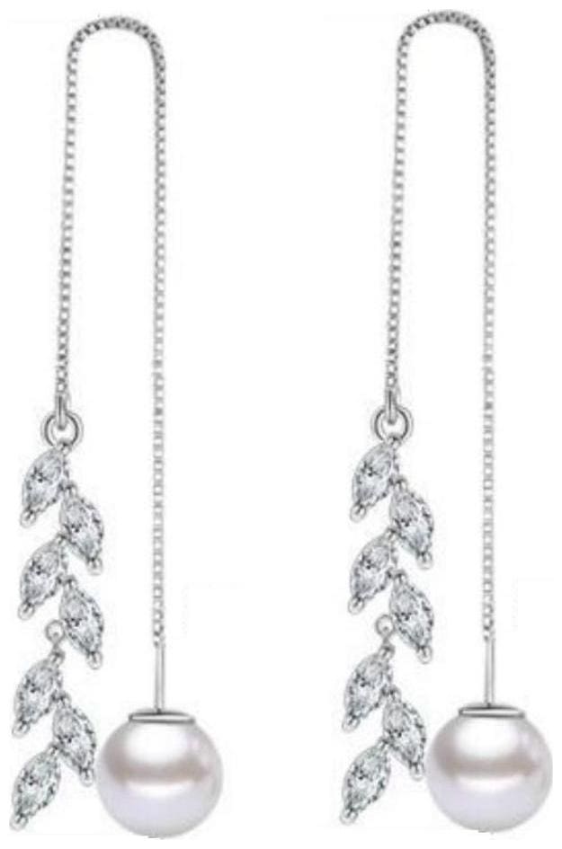 Stylish Marquis Design Long Hanging Earrings For Women & Girls