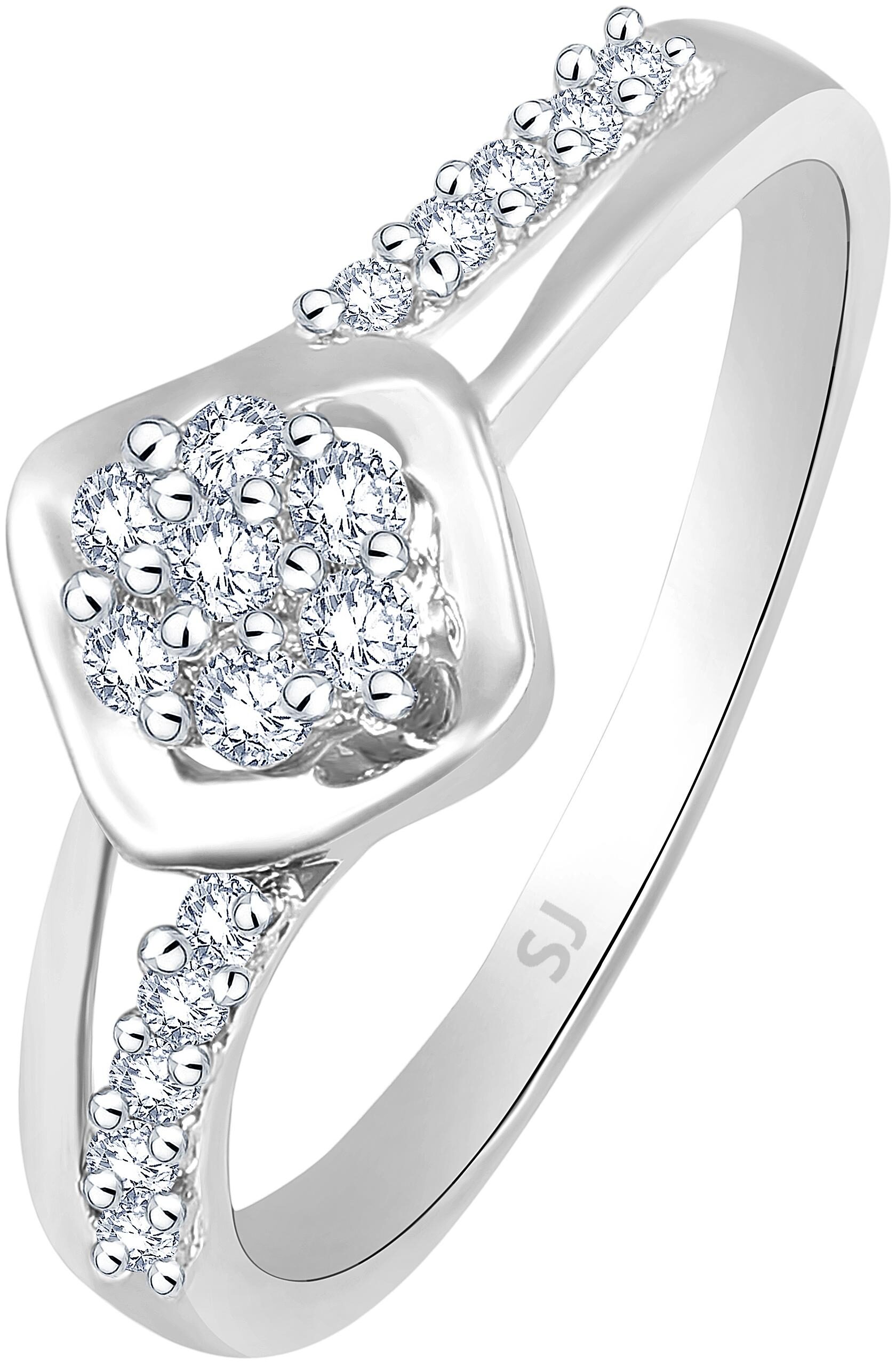 

Sukai Jewels Charm Solitaire Rhodium Plated Ring For Women and Girls