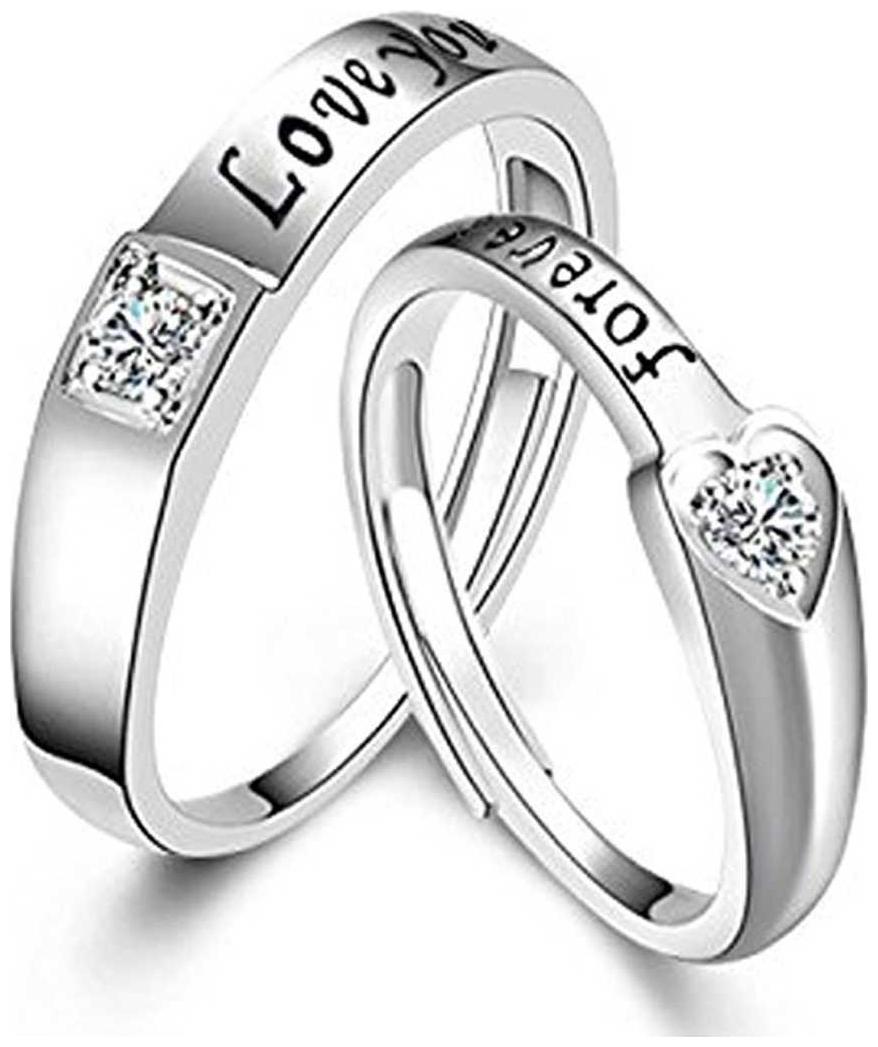 

Sukai Jewels Love Couple Ring for Women and Girls