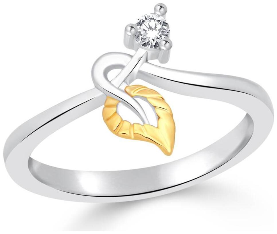 

Sukai Jewels Star Anchor Rhodium Plated Alloy Brass Cubic Zirconia Finger Ring for Women Girls
