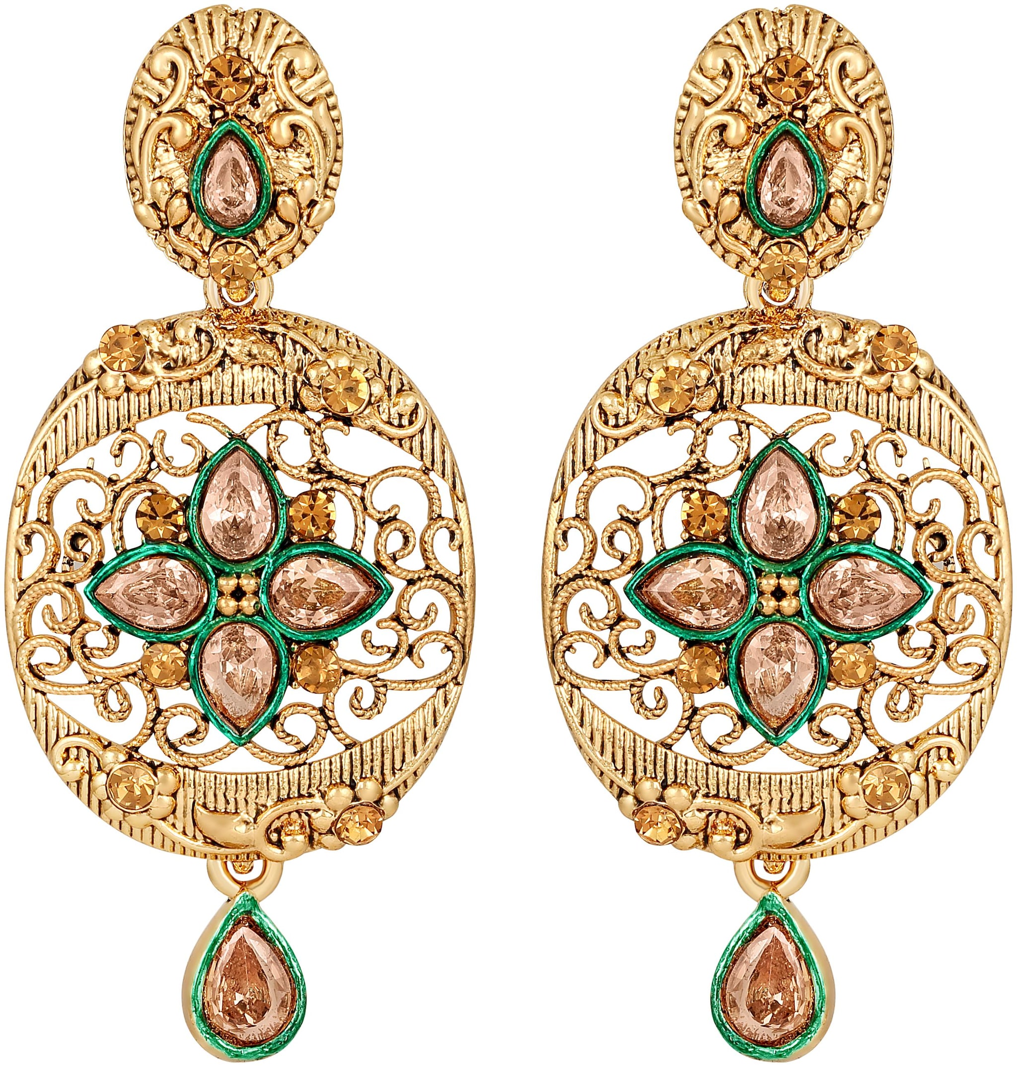 

Sukai Jewels Traditional Gold Plated Earring For Women and Girls