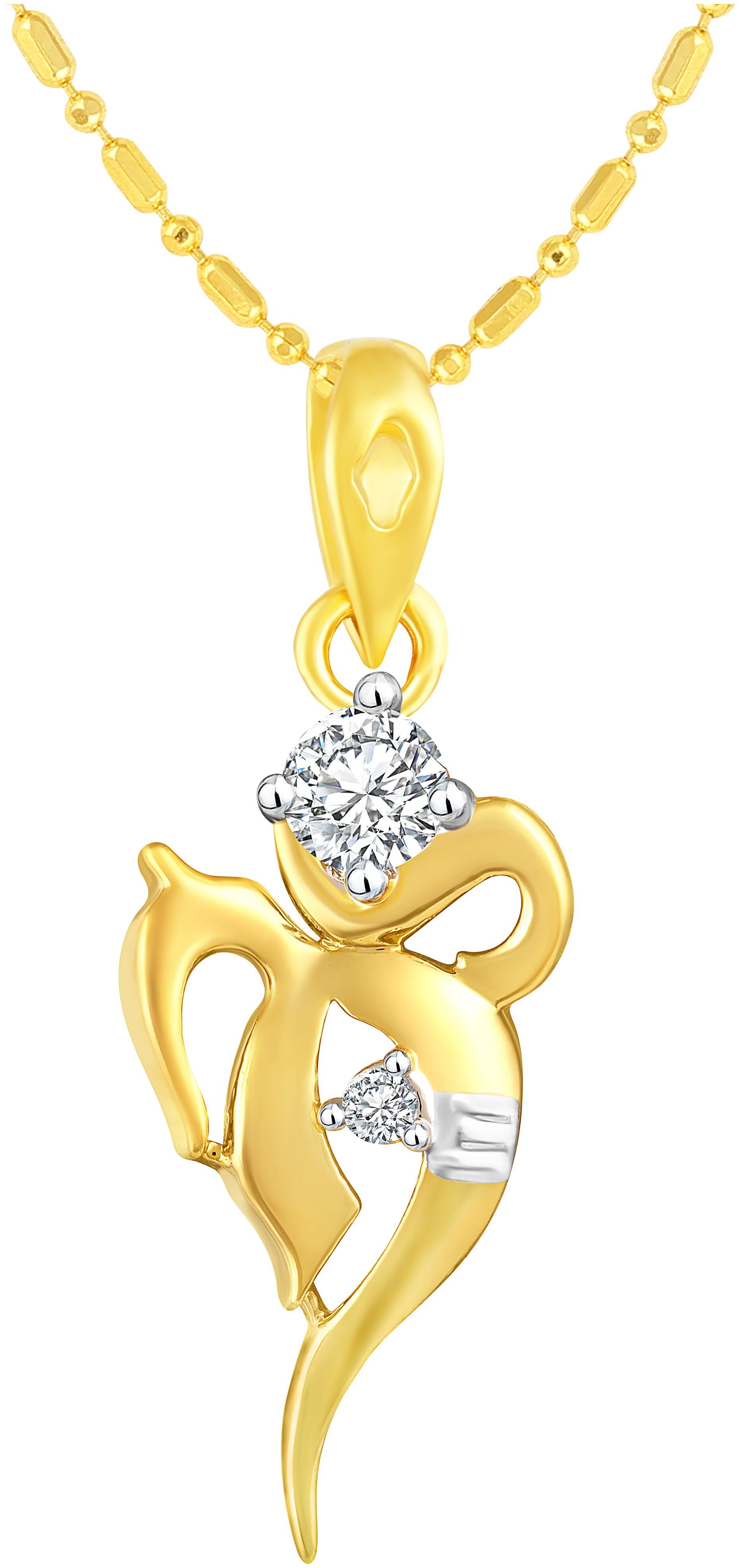 

Sukai Jewels Shiva OM Gold Plated God Pendant For Women and Men
