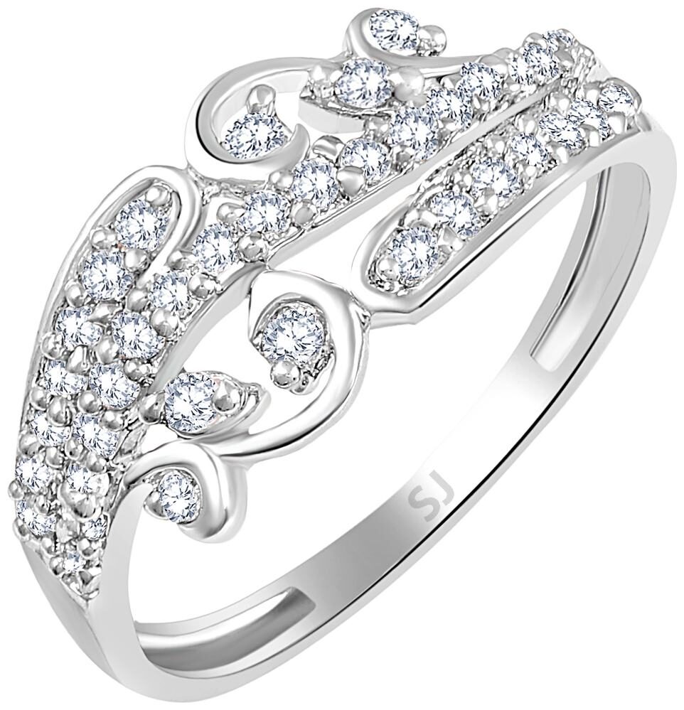 

Sukai Jewels Royal Look Rhodium Plated Ring For Women and Girls