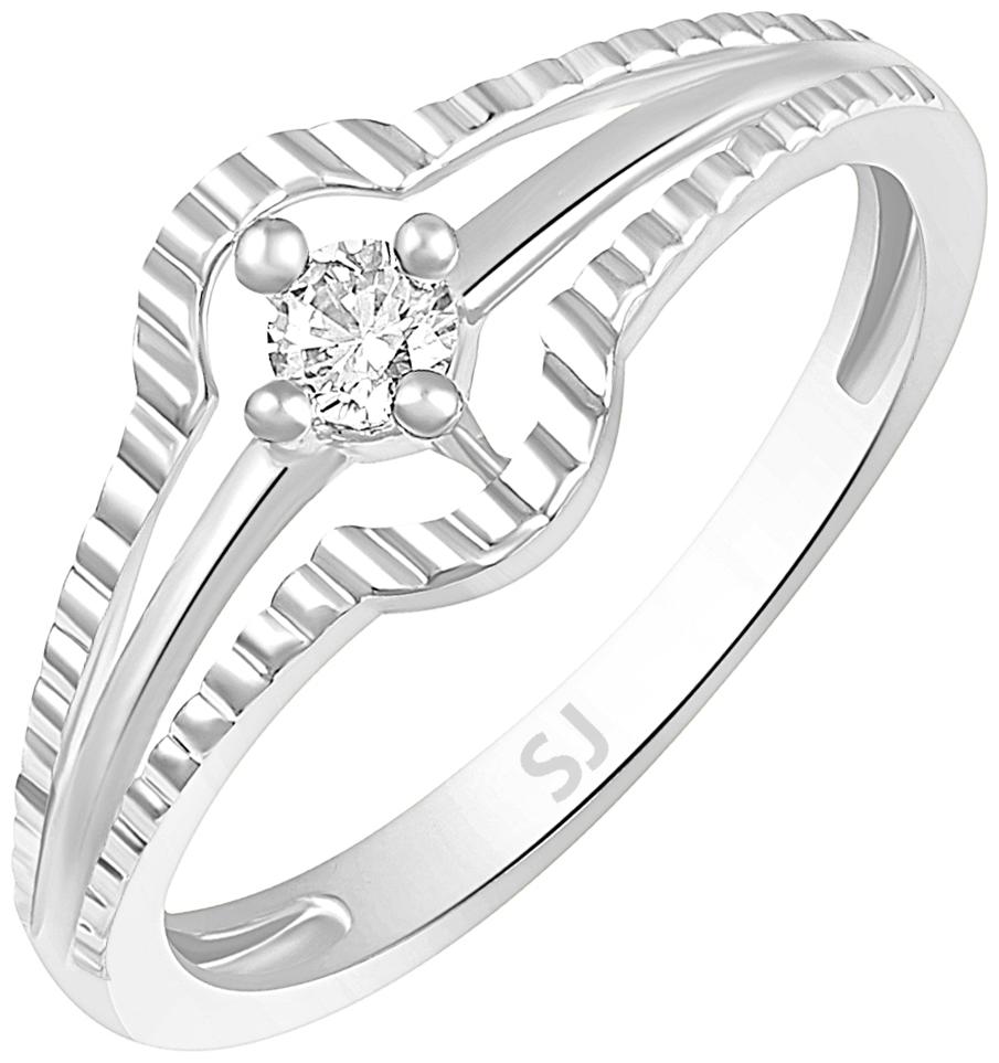 

Sukai Jewels Charm Cluster Solitaire Heart Rhodium Plated Brass Cubic Zirconia Finger Ring for Women Girls