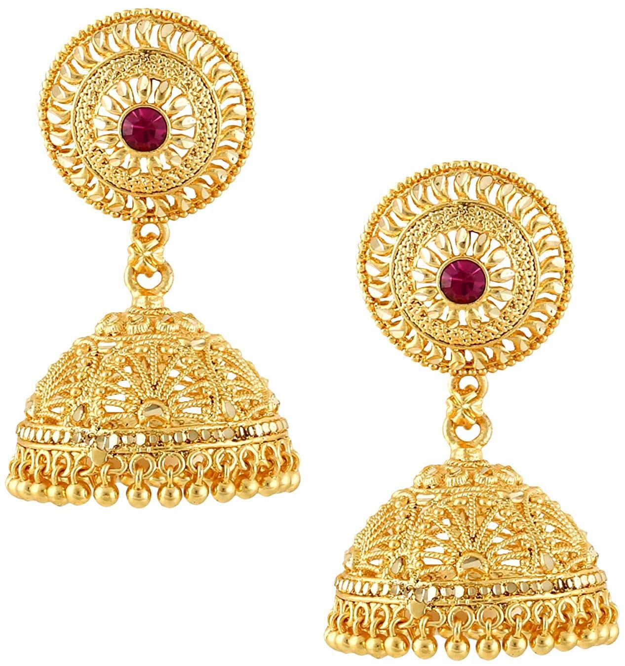 

Sukai Jewels South Traditional Gold Plated Earring for Women and Girls