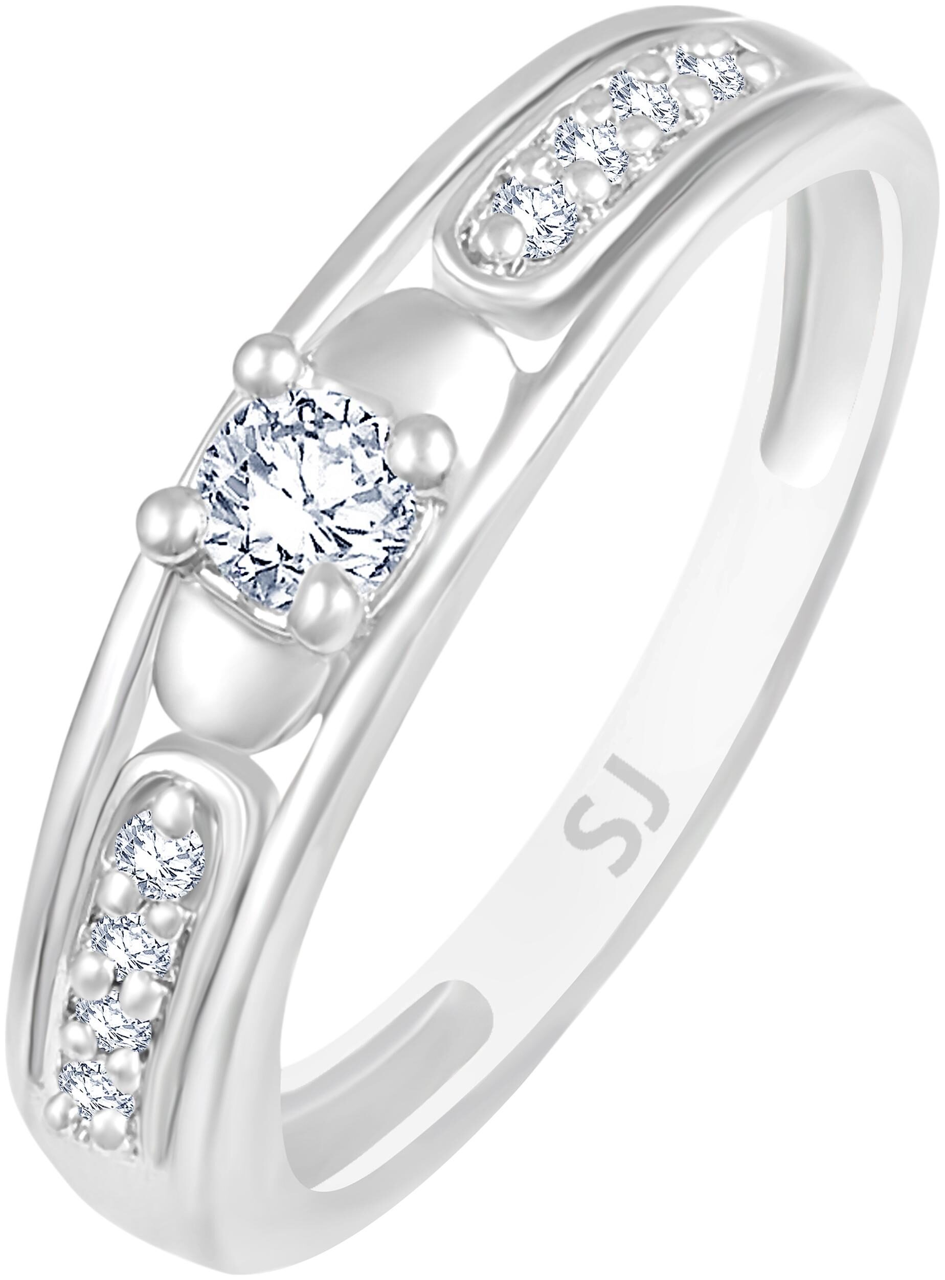 

Sukai Jewels Couple Heart Solitaire Rhodium Plated Brass Cubic Zirconia Finger Ring for Women Girls