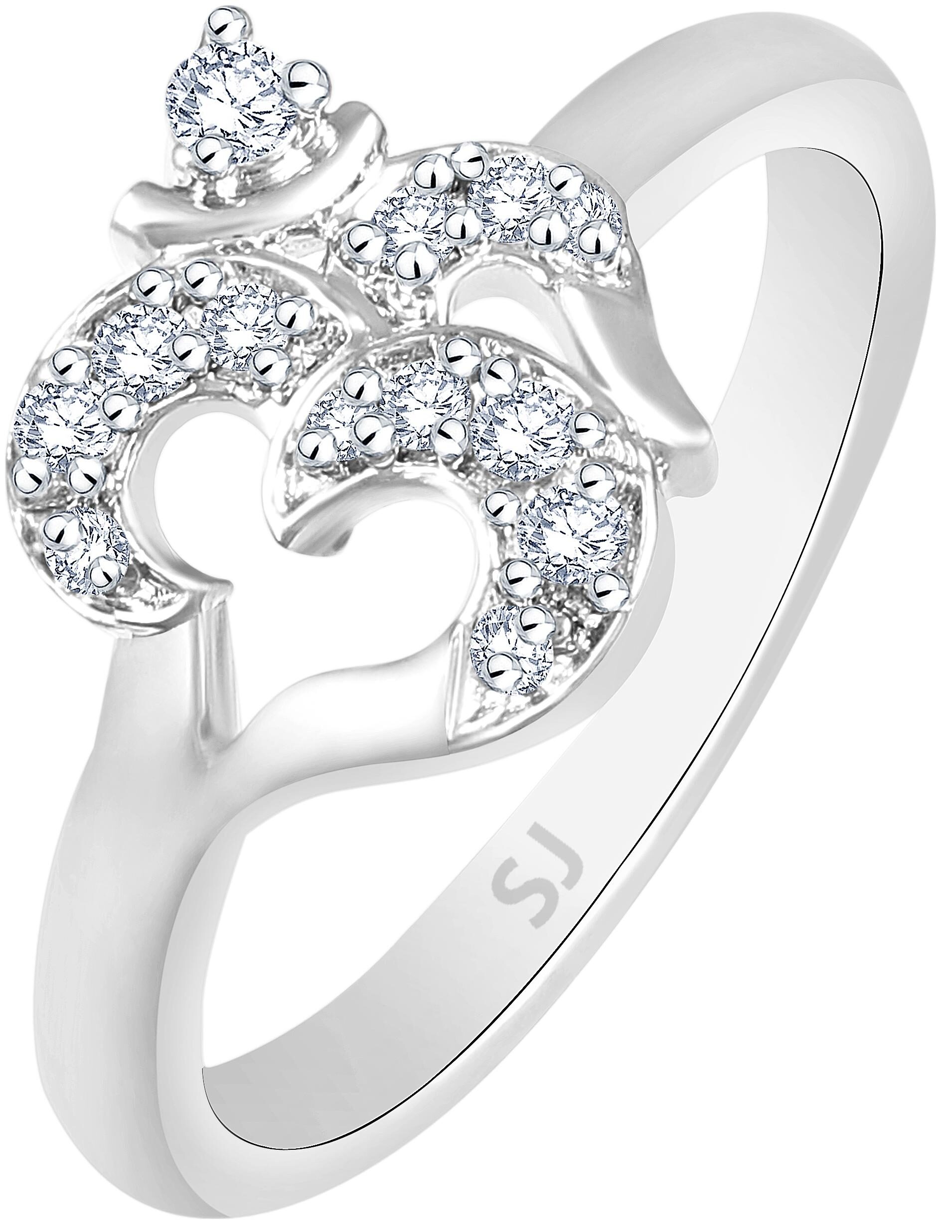 

Sukai Jewels OM Rhodium Plated Ring For Women and Girls