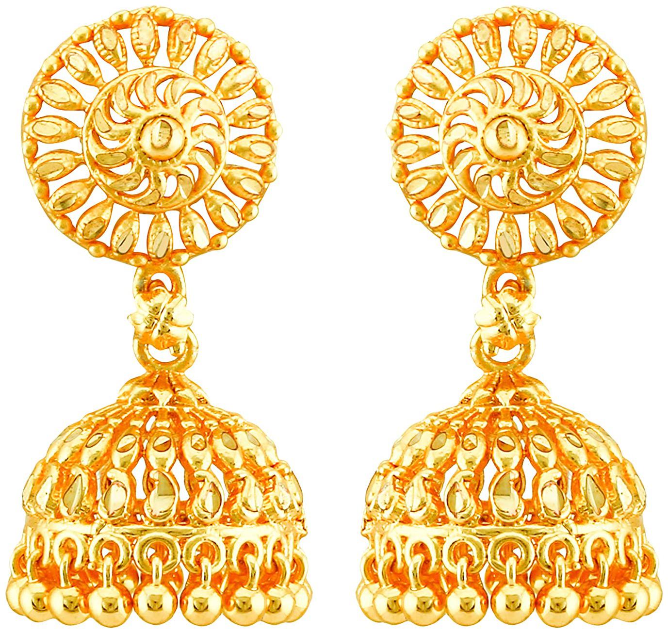 

Sukai Jewels South Traditional Gold Plated Earring for Women and Girls