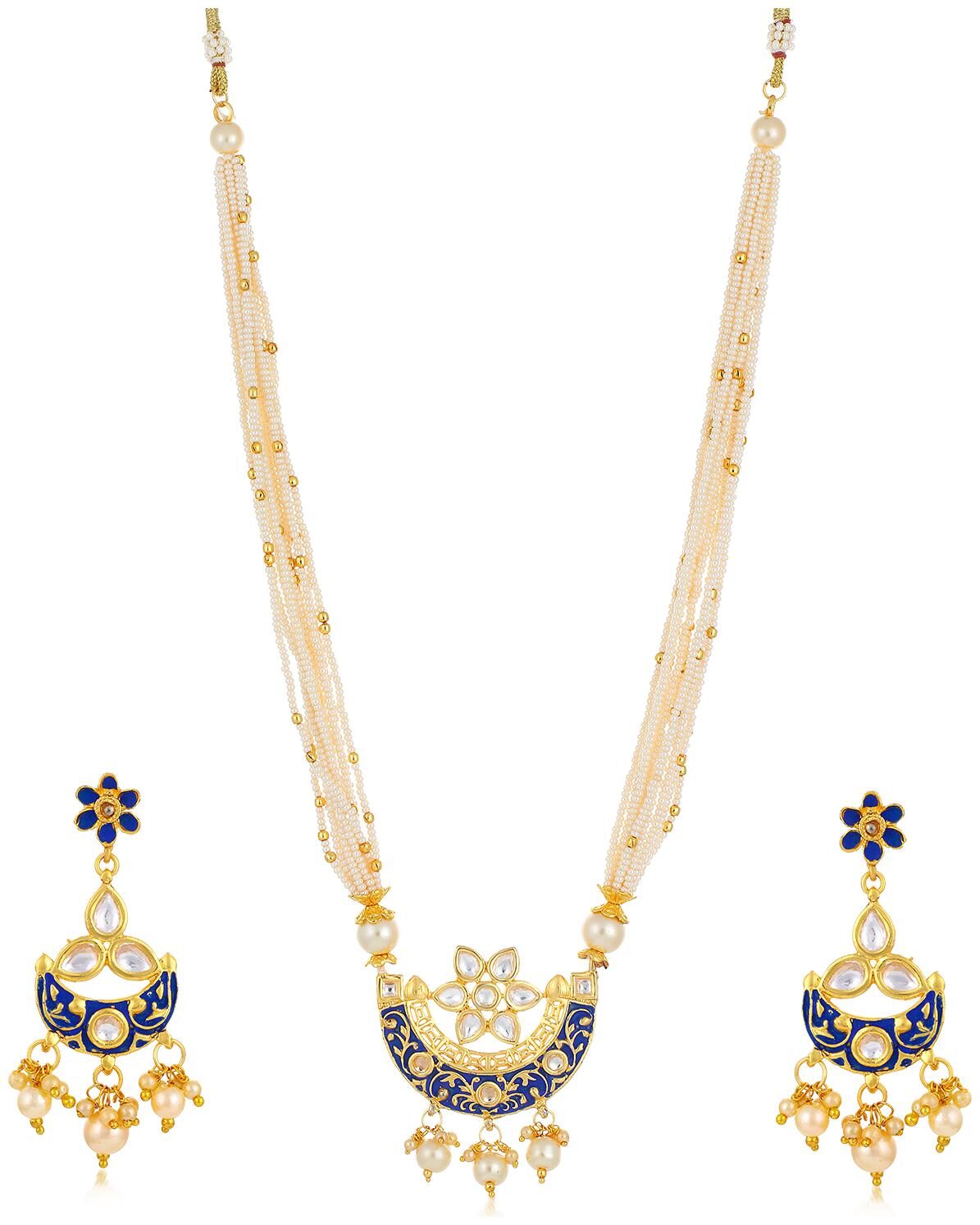 

Sukkhi Adorable Collar Gold Plated Necklace Set for Women