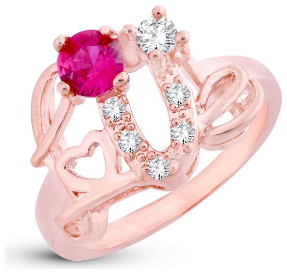 

Sukkhi Adorable Love Heart Engagement Proposal Gold Plated Ring for women