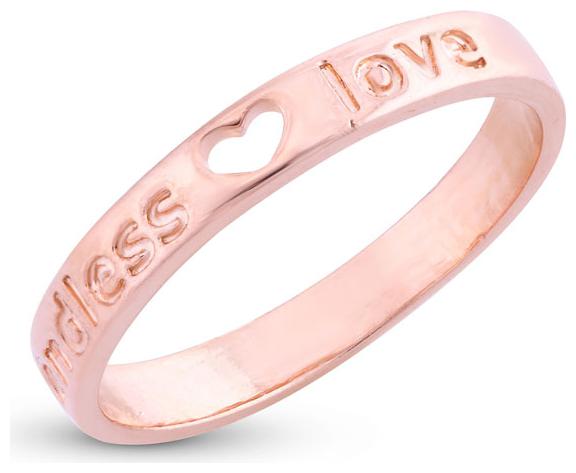 

Sukkhi Adorable Endless Love Heart ring Band Gold Plated Ring for women