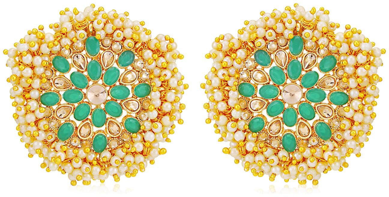 

Sukkhi Adorable Gold Plated LCT Pearl Stud Earring for Women