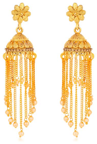 

Sukkhi Alluring Floral Gold Plated Earring for Women