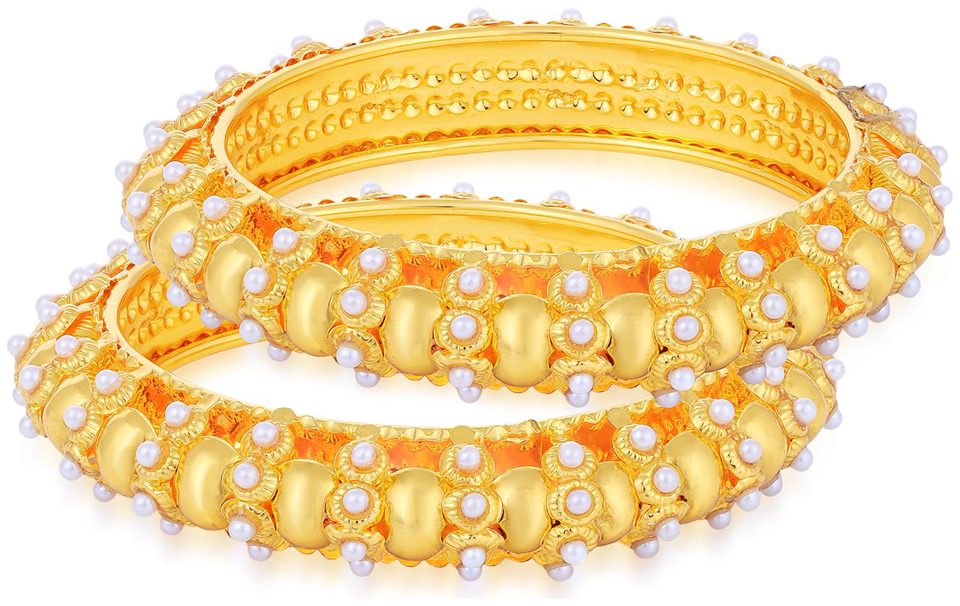 

Sukkhi Alluring Gold Plated Bangle For Women (Set of 2)