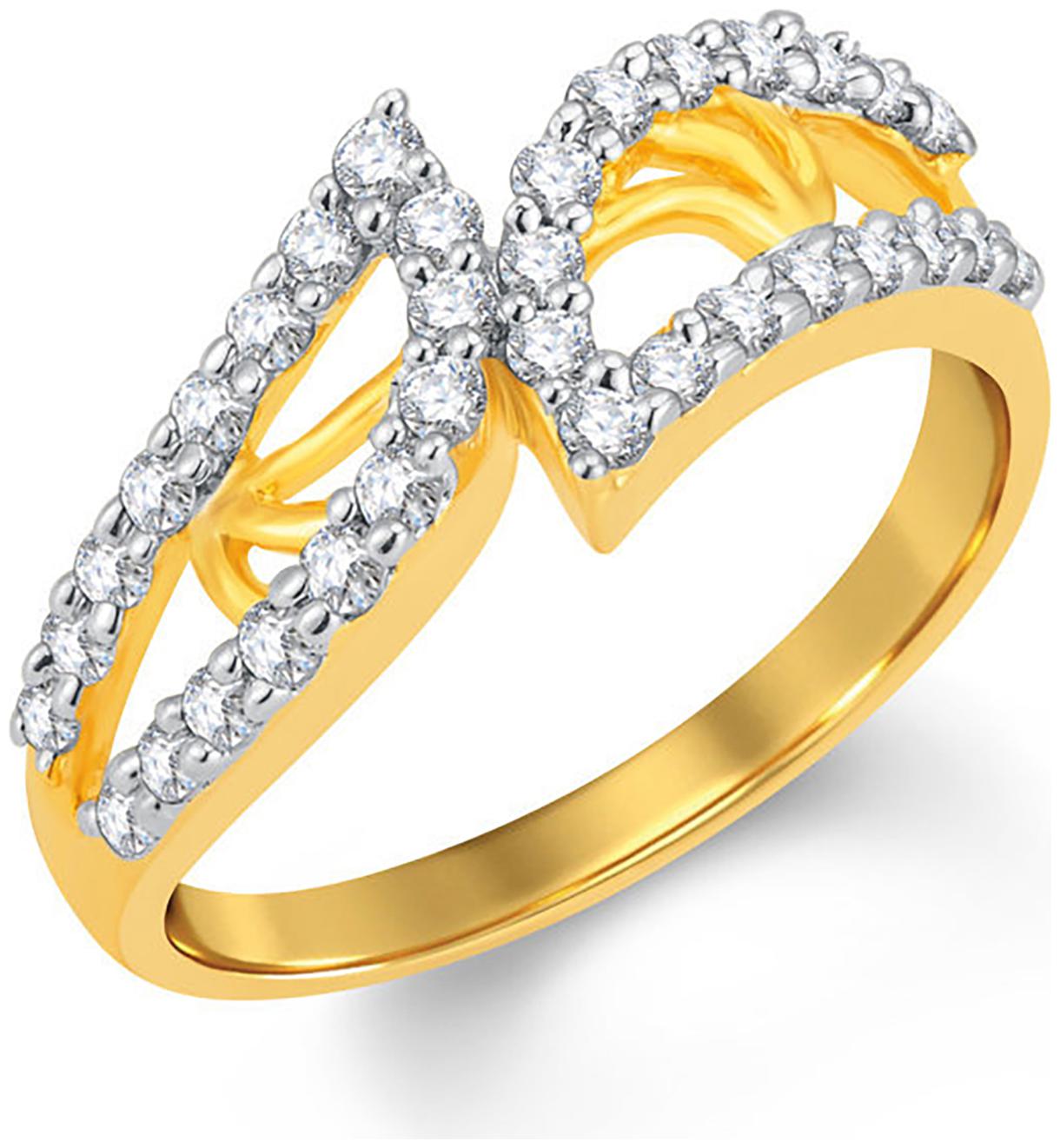 

Sukkhi Amazing Gold and Rhodium Plated Cubic Zirconia Ring for Women