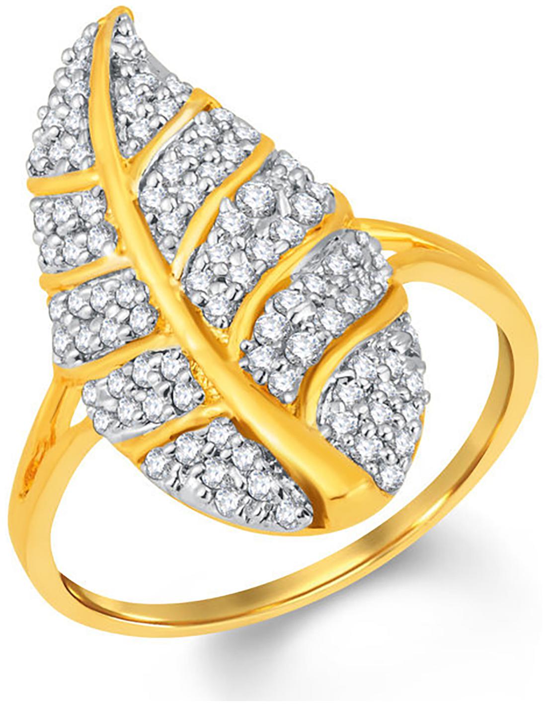 

Sukkhi Angelic Gold and Rhodium Plated Cubic Zirconia Ring for Women