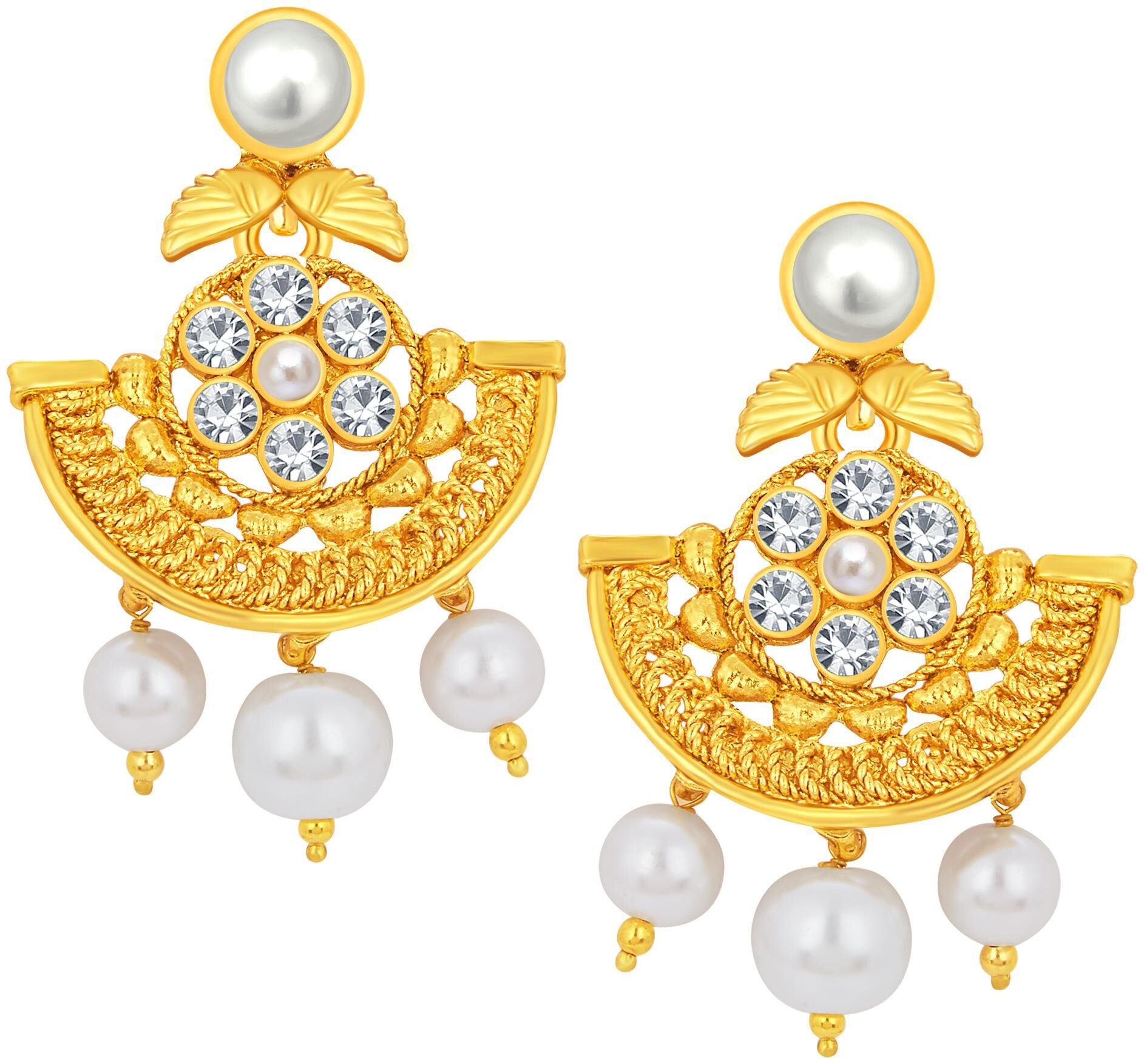 

Sukkhi Appealing Gold Plated AD Earring For Women