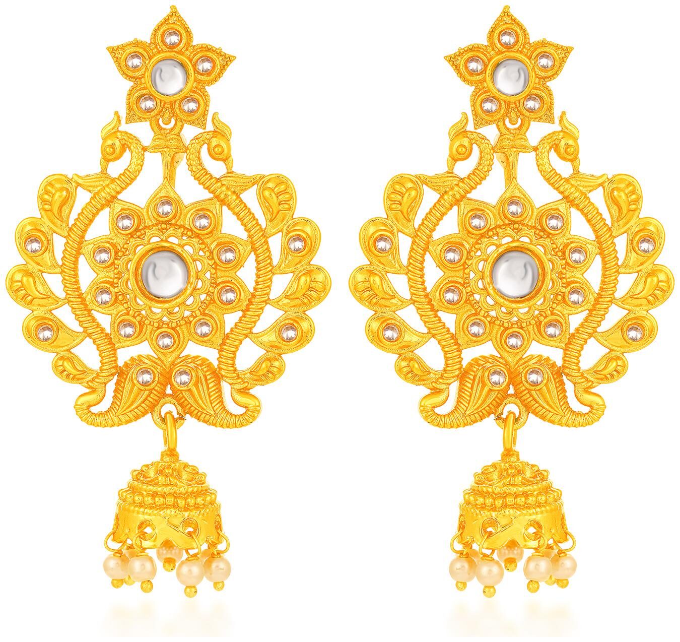 

Sukkhi Artistically Peacock Gold Plated Earring for Women