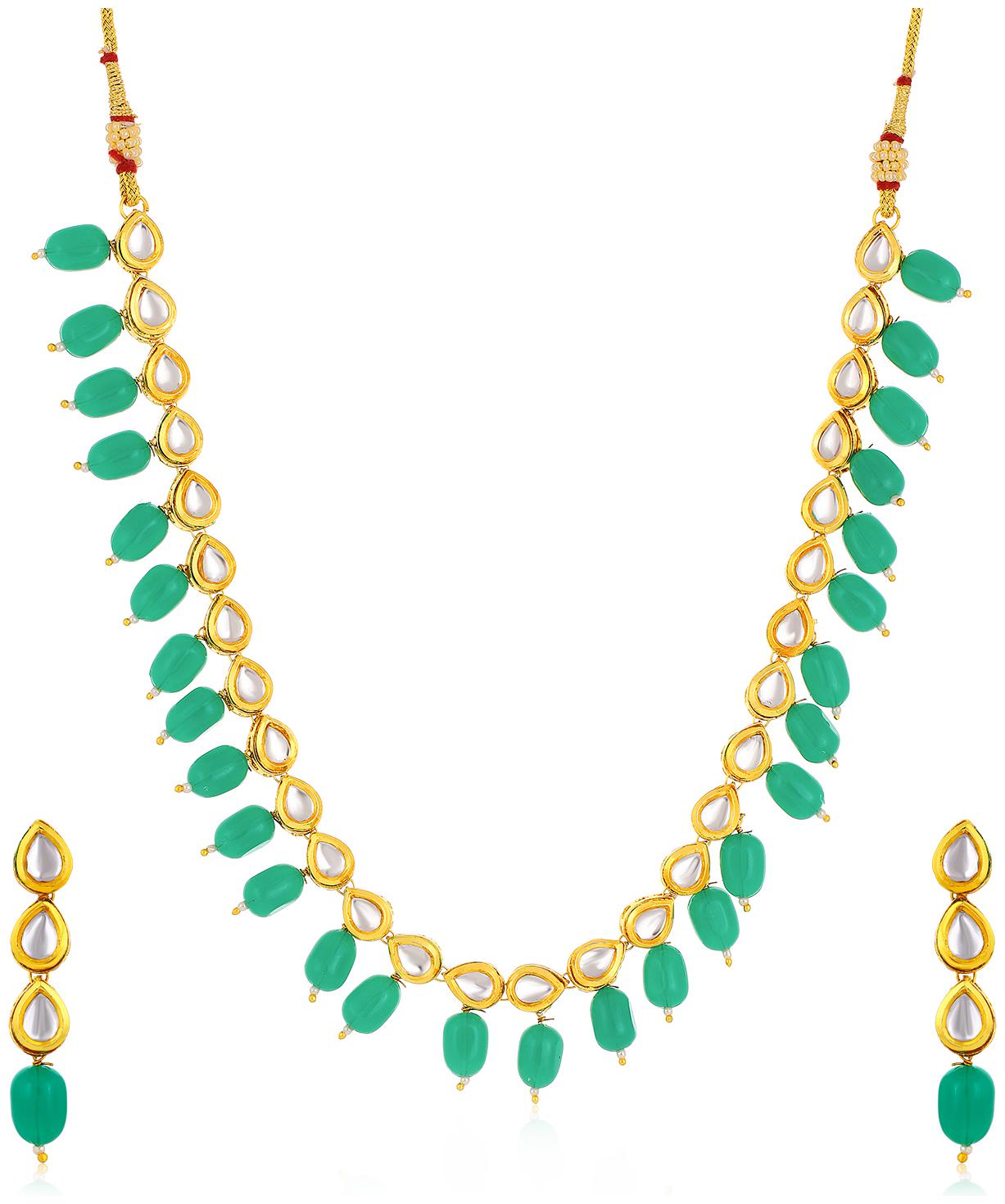 

Sukkhi Artistically Gold Plated Kundan Choker Necklace Set for Women