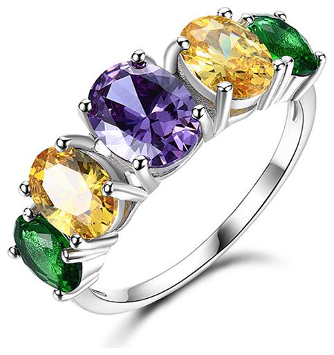 

Sukkhi Astonish Crystal Stone Rhodium Plated Multi Colour Ring for Women