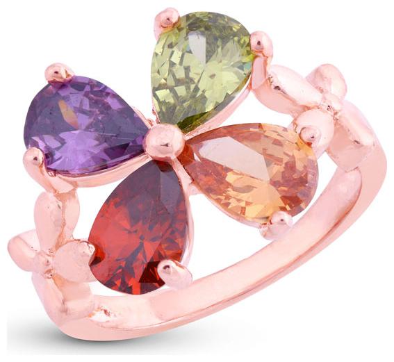 

Sukkhi Astonish Chunky Floral Gold Plated Ring for women