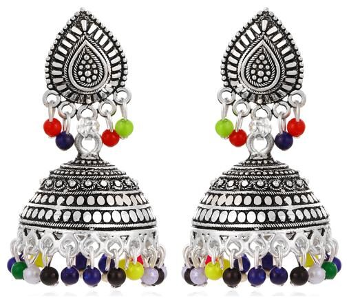 

Sukkhi Beguiling Oxidised Jhumki Earring for Women