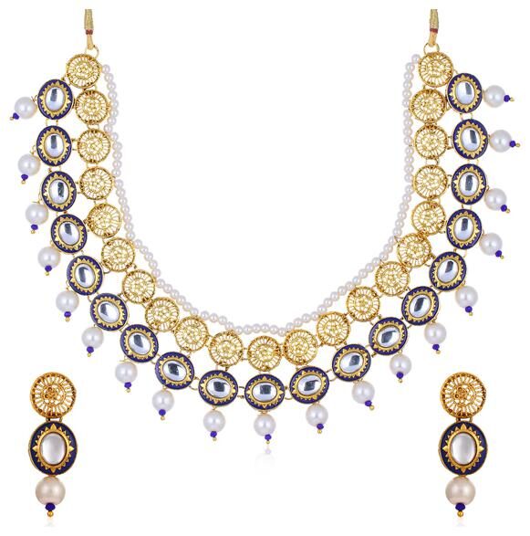 

Sukkhi Beguiling Gold Plated Necklace Set for Women