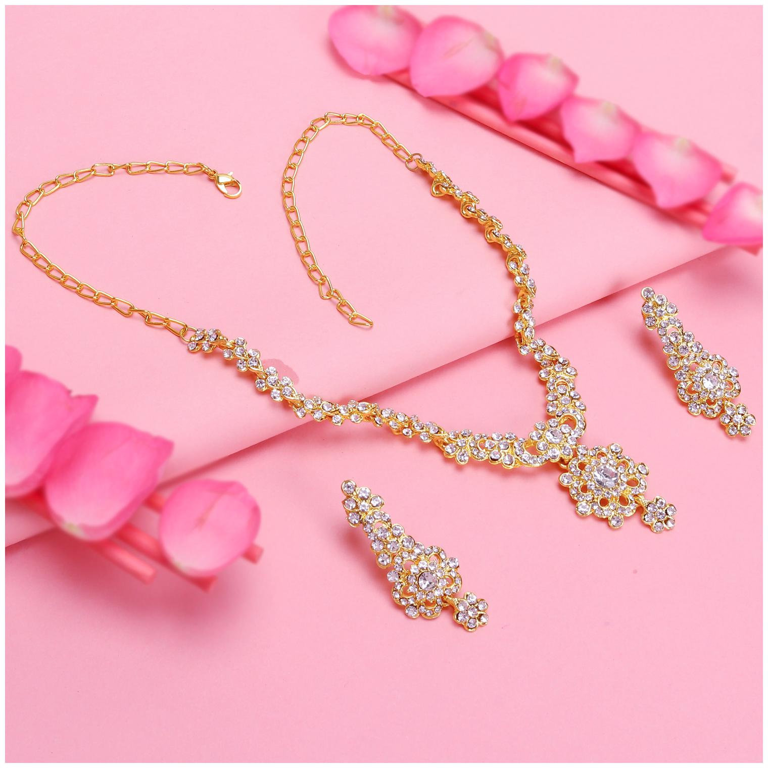 

Sukkhi Brilliant Gold Plated Necklace Set For Women