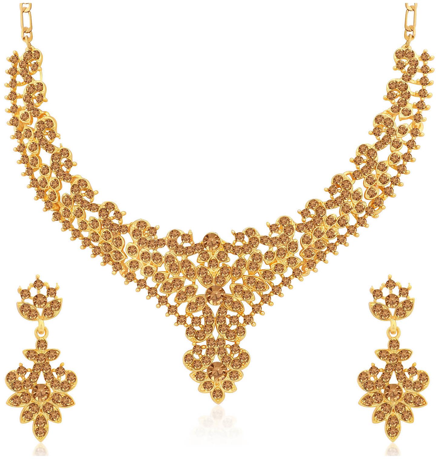 

Sukkhi Brown Necklace Set For Women